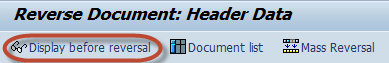 How to perform Document Reversal