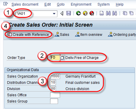 How to create returns,free of charge delivery and sub sequent delivery