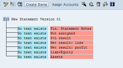 How to create Financial Statement Version (FSV)
