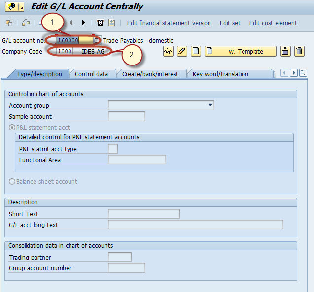 How to Block or Delete a G/L Account