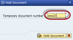 How to Hold a G/L Document Posting