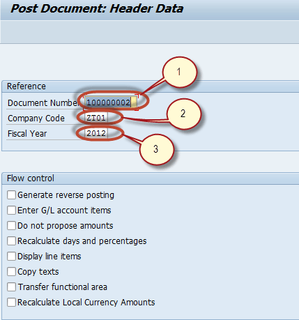 How to Post a Document with Reference in SAP