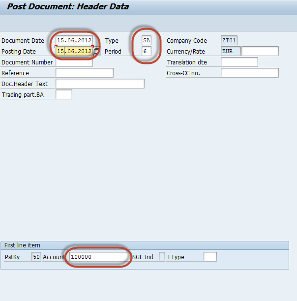 How to Post a Document with Reference in SAP
