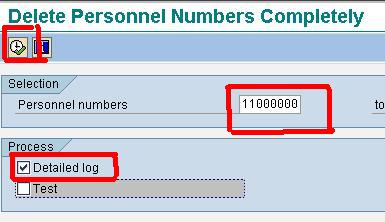 How to delete a Personnel Number in SAP