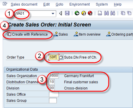How to create returns,free of charge delivery and sub sequent delivery