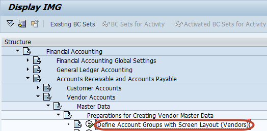 How To Create a Vendor Account Group
