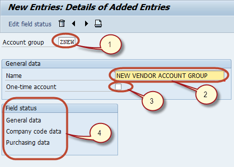 How To Create a Vendor Account Group