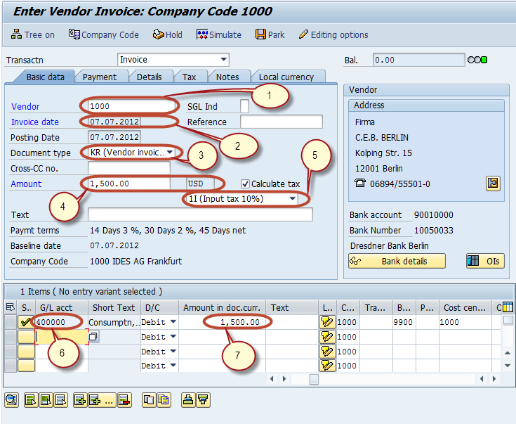How to post Foreign Currency Vendor Invoice