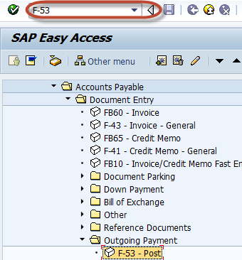 How to post Outgoing Vendor Payment