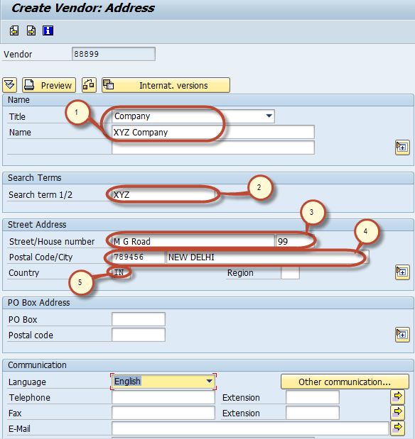 How to Create Vendor Master Data in SAP