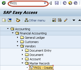 How to Create One Time Vendor Master Data