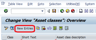 Create New Asset Classes