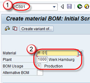 How to Create Bill of Materials