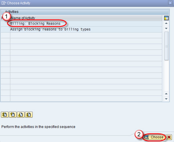 Steps To Create Blocking Reason