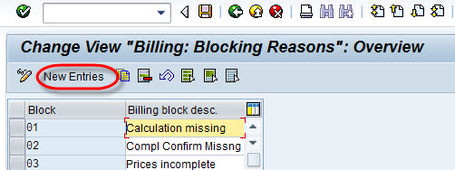 Steps To Create Blocking Reason