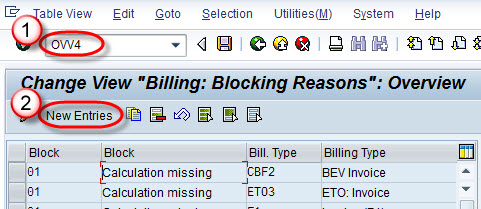 Steps To Create Blocking Reason