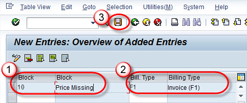 Steps To Create Blocking Reason