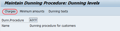 Step 2: Click on “New procedure” to define new dunning procedure