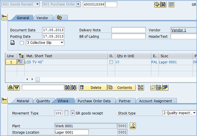 Special Stock And Special Procurement