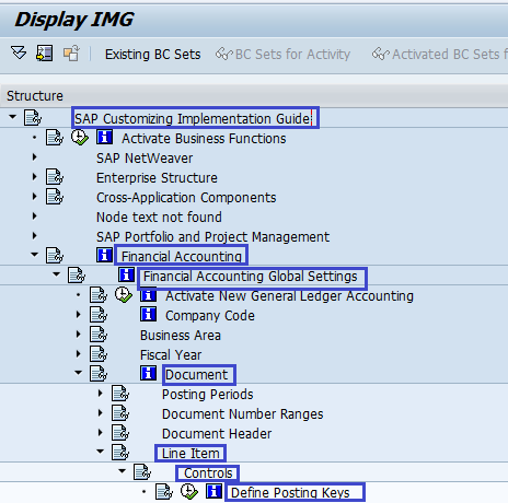 Define Posting Keys in SAP FICO | Account type SAP