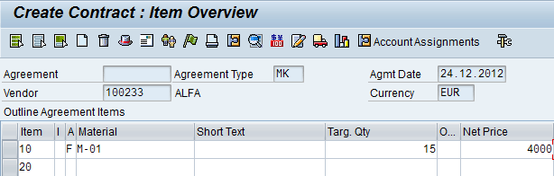 All About Outline agreement