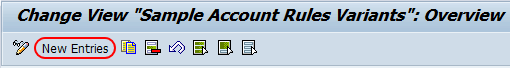 Define Sample Account Rule Types in SAP