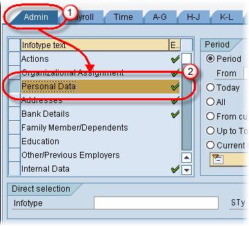 How to Change an Infotype