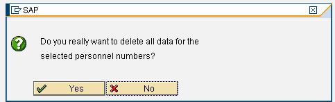 How to delete a Personnel Number in SAP
