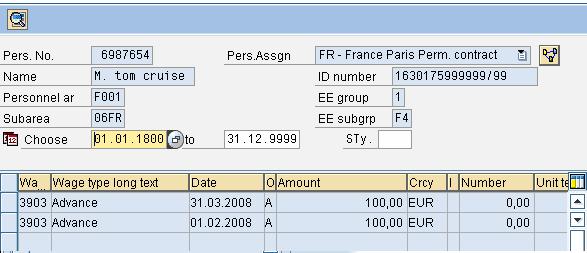 How to Display Overview of an Infotype