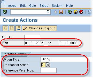 SAP Personnel Actions Tutorial