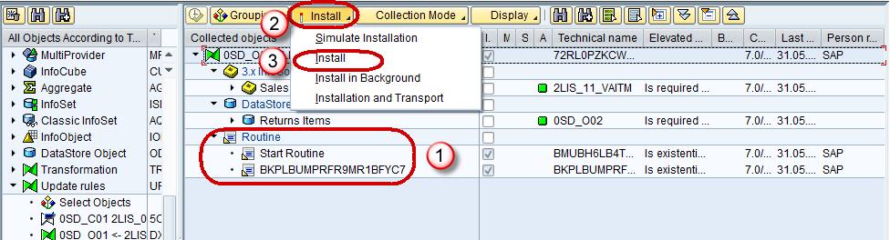 Installing BW Standard Content