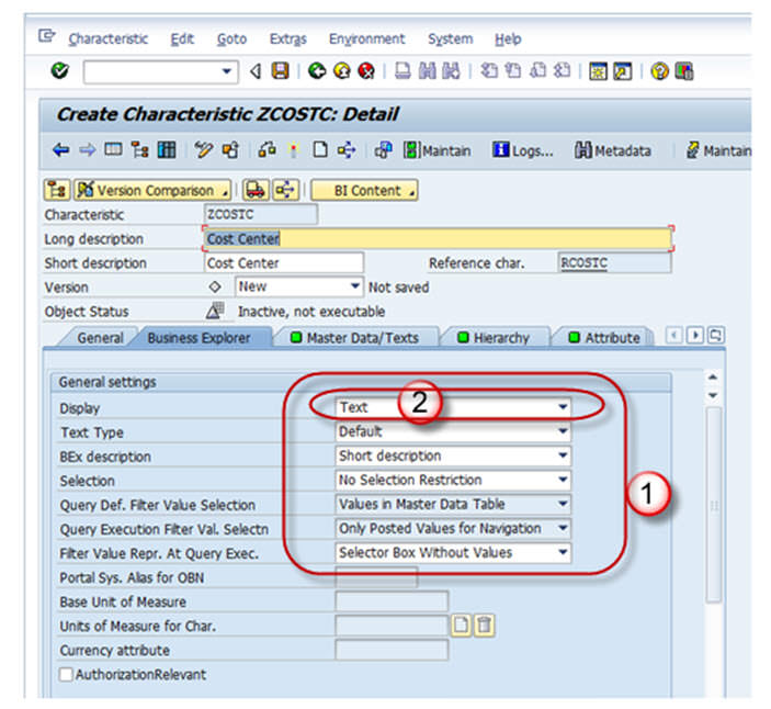 How To Create an InfoObject with Characteristics