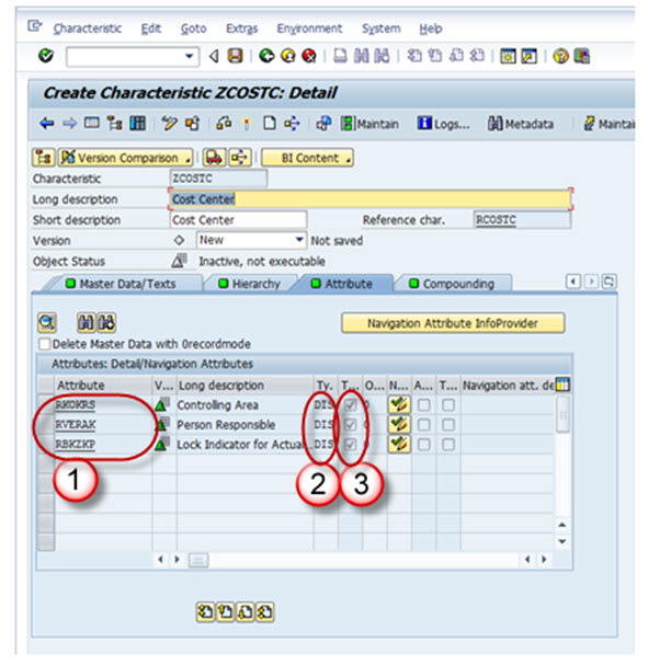 How To Create an InfoObject with Characteristics