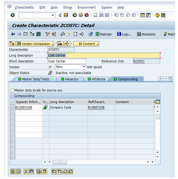 How To Create an InfoObject with Characteristics