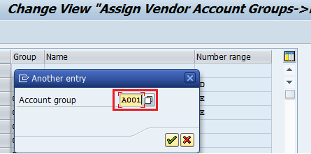 Assign Number Ranges to Vendor Account Groups