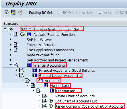 Assign Company Code to Chart of Accounts in SAP