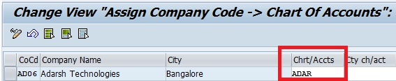 Assign Company Code to Chart of Accounts in SAPCompany Code to Chart of Accounts in SAP
