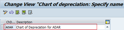 Copy Reference Chart of Depreciation | Depreciation Areas