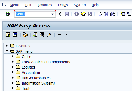 The Authorization given to the employees for the maximum amount permitted per transaction in SAP. Tolerance group for Employees determines the maximum document amount the employees is authorized to post and maximum amount can enter as a line item in a Vendor account or customer account. Tolerance group is created and assigned to the employees . Steps to Define Tolerance group for employees :- Transaction code for Define Tolerance Group for Employees :- OBA4 IMG Menu Path :- SAP Implementation Guide –> Financial A/C –> G/L Accounting –> Business transactions –> Open Item Clearing –> Clearing Differences –> Define tolerance group for employees Step 1 :– Enter T-Code SPRO in the Command Field of the SAP Easy Access Menu Screen and press enter key on the Keyboard
