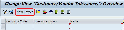 How to Define Tolerance group for vendors/Customers