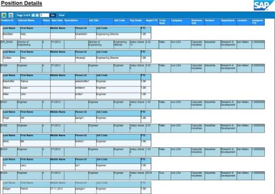 The SuccessFactors Employee Central Position Management feature