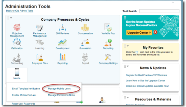 Configuring Mobile Application for Success Factors Recruitment Management