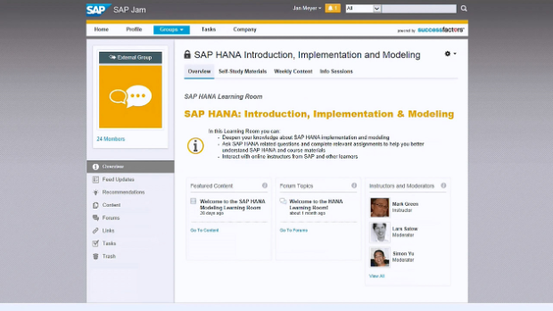 How SAP use SuccessFactors Learning and SAP Jam for its new SAP Learning Hub