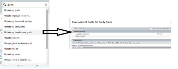 SuccessFactors Action Search: Going the Google way …