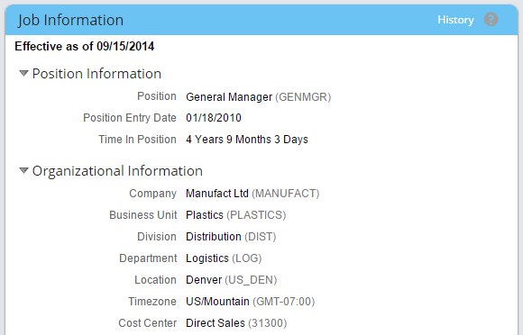 The SuccessFactors Employee Central Position Management feature