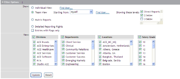 Executive Review in Success Factors Compensation