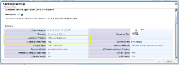 On the search page, look for approval role ID “Supervisor Level 1” (this is a default approval role in the LMS). On the results page, check the add box and click “Add”.