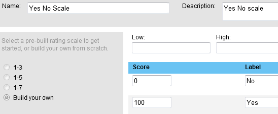 SuccessFactors PM/GM: Making multiple Rating scales converge