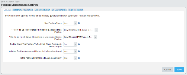 The SuccessFactors Employee Central Position Management feature