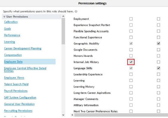 Configuring SuccessFactors Employee Central Job Info into Employee Profile